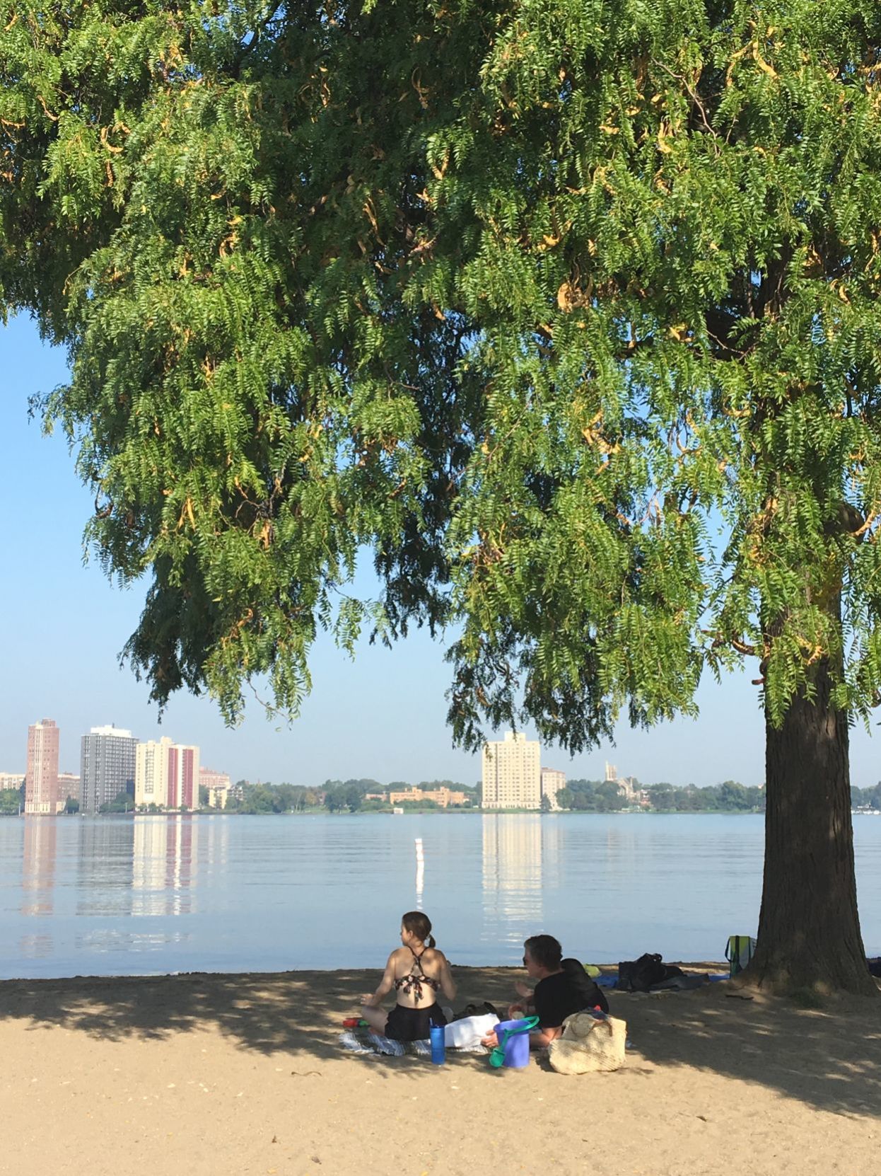 The beach at Belle Isle